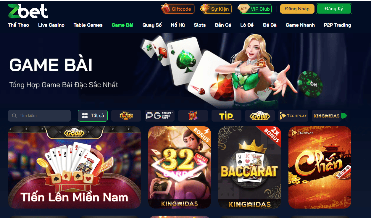Game bài đặc sắc 