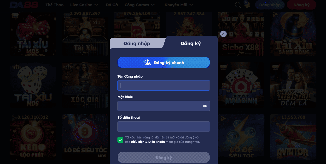 DA88 - Nhà Cái Chất Lượng Mà Các Bet Thủ Nên Trải Nghiệm 3 Hướng dẫn cách tham gia chơi tại DA88